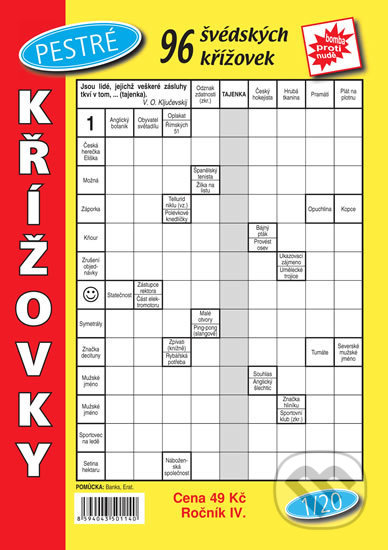 Kniha: Pestré křížovky 1/2020 (Telpres). Telpres, 2020 Kniha: Pestré křížovky 1/2020 (Telpres). Telpres, 2020