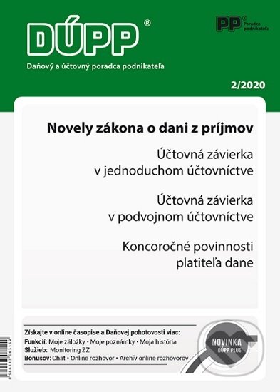Daňový a účtovný poradca podnikateľa 2/2020 (Poradca podnikateľa). Poradca podnikateľa, 2020 Daňový a účtovný poradca podnikateľa 2/2020 (Poradca podnikateľa). Poradca podnikateľa, 2020