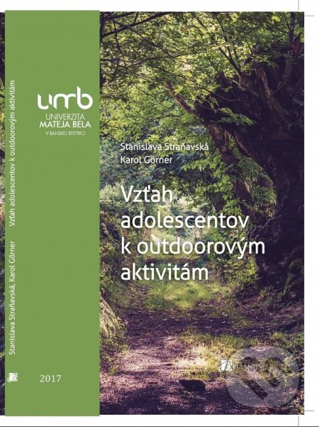 Kniha: Vzťah adolescentov k outdoorovým aktivitám (Stanislava Straňavská). Belianum, 2017 Kniha: Vzťah adolescentov k outdoorovým aktivitám (Stanislava Straňavská). Belianum, 2017