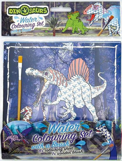 Kniha: Dinosauři - Vodové omalovánky se štětcem (Jiří Models). Jiří Models, 2020 Kniha: Dinosauři - Vodové omalovánky se štětcem (Jiří Models). Jiří Models, 2020