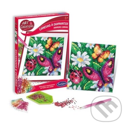 Spoločenská hra: Vykladanie z diamantov: Motýle a sedmokrásky (SentoSphére). SentoSphére, 2020 Spoločenská hra: Vykladanie z diamantov: Motýle a sedmokrásky (SentoSphére). SentoSphére, 2020