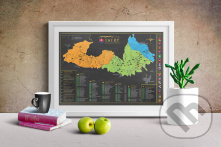 Stieracia mapa Tatier - Vysoké, Západné, Belianske (veľkosť A3) (9788097322496). 68travel, 2020 Stieracia mapa Tatier - Vysoké, Západné, Belianske (veľkosť A3) (9788097322496). 68travel, 2020