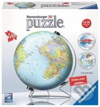 Puzzle: Glóbus (Ravensburger). Ravensburger Puzzle: Glóbus (Ravensburger). Ravensburger