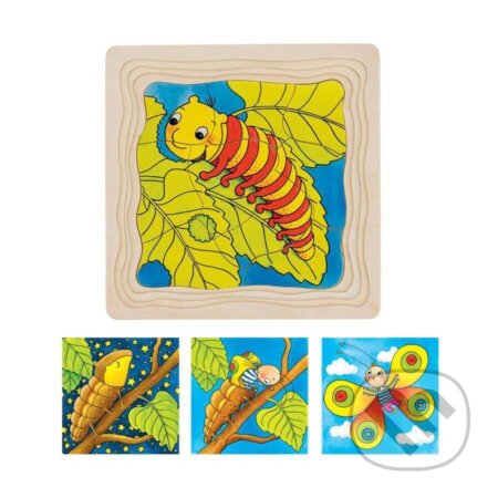 Spoločenská hra: Puzzle: Vývoj motýľa (Goki). Goki, 2020 Spoločenská hra: Puzzle: Vývoj motýľa (Goki). Goki, 2020
