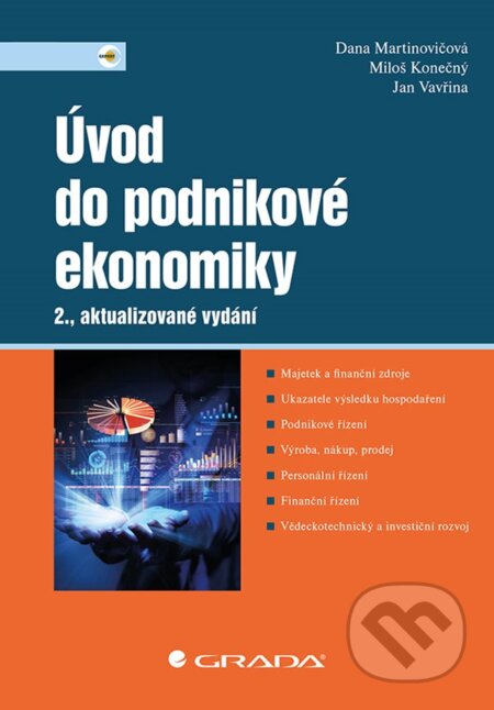 E-kniha: Úvod do podnikové ekonomiky (Dana Martinovičová, Jan Vavřina a Miloš Konečný). Grada, 2019 E-kniha: Úvod do podnikové ekonomiky (Dana Martinovičová, Jan Vavřina a Miloš Konečný). Grada, 2019