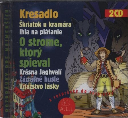 Audiokniha: Kresadlo, O strome, ktorý spieval (2 CD) (Dušan Brindza a Lenka Tomešová). A.L.I., 2005 Audiokniha: Kresadlo, O strome, ktorý spieval (2 CD) (Dušan Brindza a Lenka Tomešová). A.L.I., 2005
