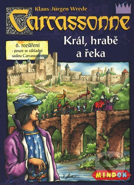 Společenská hra: Carcassonne - Král, hrabě a řeka (6. rozšíření) (Mindok). Mindok, 2008 Společenská hra: Carcassonne - Král, hrabě a řeka (6. rozšíření) (Mindok). Mindok, 2008