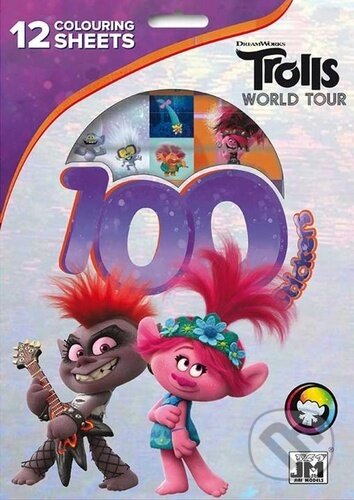 Kniha: 100 samolepek s omalovánkovými listy: Trollové 2 (Jiří Models). Jiří Models, 2020 Kniha: 100 samolepek s omalovánkovými listy: Trollové 2 (Jiří Models). Jiří Models, 2020