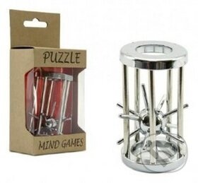 Spoločenská hra: Hlavolam - ježek v kleci kovový chromovaný (Bonaparte). Bonaparte, 2020 Spoločenská hra: Hlavolam - ježek v kleci kovový chromovaný (Bonaparte). Bonaparte, 2020