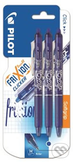 Súprava 3 kusov Roller FriXion Ball Clicker, 0.7 v modrej farbe (PILOT). PILOT, 2020 Súprava 3 kusov Roller FriXion Ball Clicker, 0.7 v modrej farbe (PILOT). PILOT, 2020