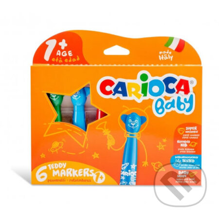 CARIOCA dětské fixy Baby Teddy 6 ks (CARIOCA). CARIOCA, 2019 CARIOCA dětské fixy Baby Teddy 6 ks (CARIOCA). CARIOCA, 2019