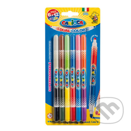 CARIOCA oboustranné fixy BiColor sada 6ks (CARIOCA). CARIOCA, 2019 CARIOCA oboustranné fixy BiColor sada 6ks (CARIOCA). CARIOCA, 2019