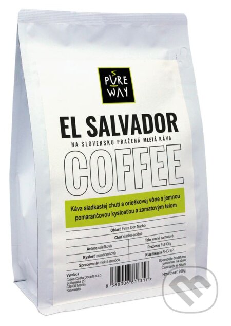 Kávy a čaje: El Salvador (Pure Way). Pure Way, 2020 Kávy a čaje: El Salvador (Pure Way). Pure Way, 2020