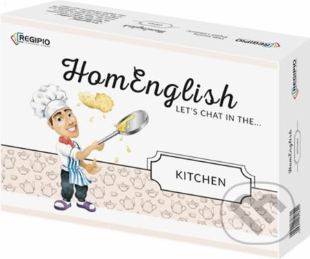 Společenská hra: HomEnglish: Let’s Chat In the kitchen (Regipio). Regipio, 2019 Společenská hra: HomEnglish: Let’s Chat In the kitchen (Regipio). Regipio, 2019