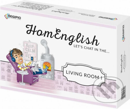 Společenská hra: HomEnglish: Let’s Chat In the living room (Regipio). Regipio, 2019 Společenská hra: HomEnglish: Let’s Chat In the living room (Regipio). Regipio, 2019