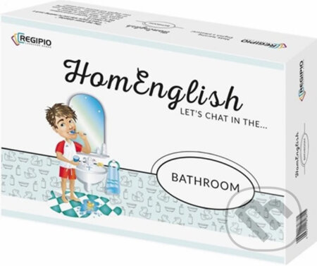 Společenská hra: HomEnglish: Let’s Chat In the bathroom (Regipio). Regipio, 2019 Společenská hra: HomEnglish: Let’s Chat In the bathroom (Regipio). Regipio, 2019
