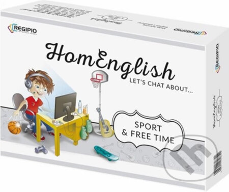 Společenská hra: HomEnglish: Let’s Chat About sport & free time (Regipio). Regipio, 2019 Společenská hra: HomEnglish: Let’s Chat About sport & free time (Regipio). Regipio, 2019