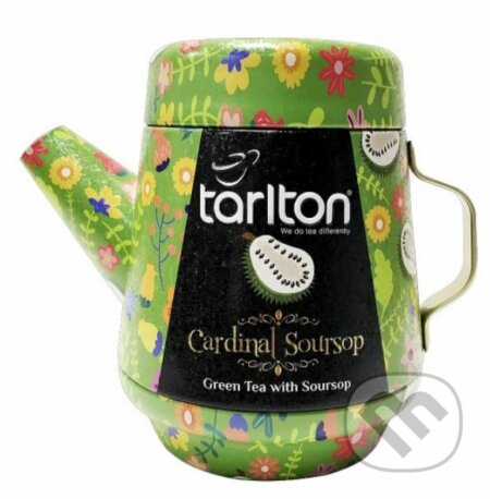 Kávy a čaje: TARLTON Tea Pot Cardinal Soursop Green Tea plech, 100g (Bio - Racio). Bio - Racio, 2020 Kávy a čaje: TARLTON Tea Pot Cardinal Soursop Green Tea plech, 100g (Bio - Racio). Bio - Racio, 2020
