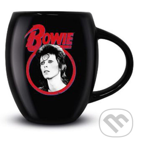 Čierny keramický oválny hrnček David Bowie: Classic Rock (). , 2020 Čierny keramický oválny hrnček David Bowie: Classic Rock (). , 2020