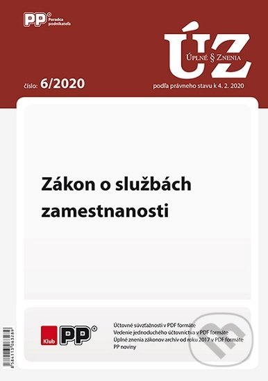 UZZ 6/2020 Zákon o službách zamestnanosti (Poradca podnikateľa). Poradca podnikateľa, 2020 UZZ 6/2020 Zákon o službách zamestnanosti (Poradca podnikateľa). Poradca podnikateľa, 2020