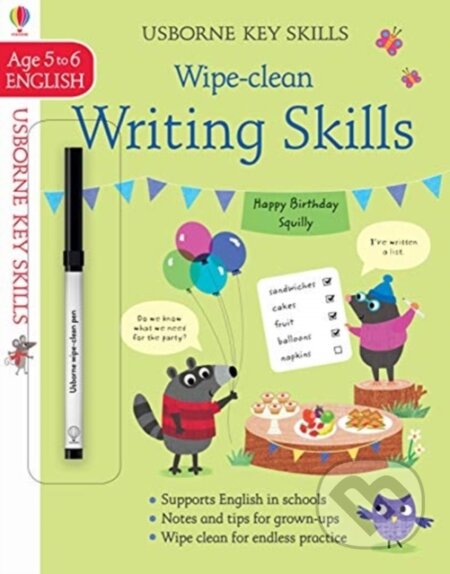 Wipe-Clean Writing Skills - Caroline Young, Anna Suessbauer (ilustrácie), Usborne, 2020