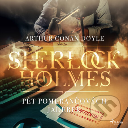 Audiokniha: Pět pomerančových jadérek (Arthur Conan Doyle). Saga Egmont, 2019 Audiokniha: Pět pomerančových jadérek (Arthur Conan Doyle). Saga Egmont, 2019