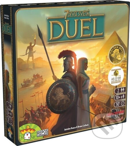 Společenská hra: 7 Divů světa - DUEL (Antoine Bauza a Bruno Cathala). ADC BF, 2016 Společenská hra: 7 Divů světa - DUEL (Antoine Bauza a Bruno Cathala). ADC BF, 2016