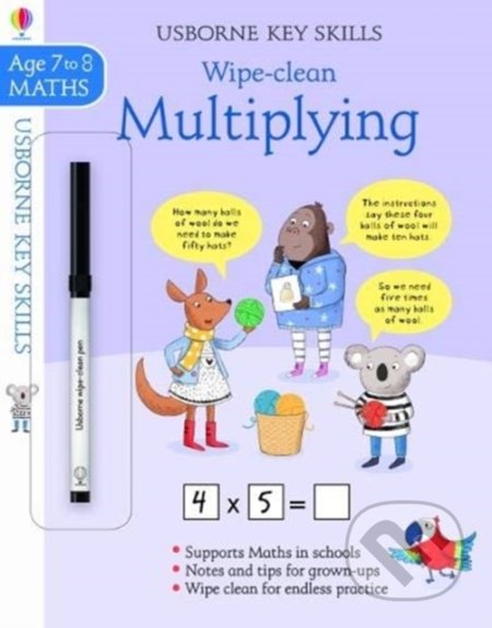 Kniha: Wipe-Clean Multiplying (Holly Bathie). Usborne, 2020 Kniha: Wipe-Clean Multiplying (Holly Bathie). Usborne, 2020