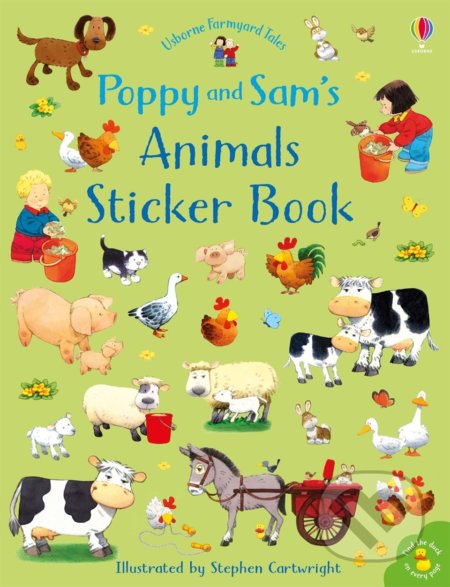 Kniha: Poppy and Sam's animals sticker book (Usborne). Usborne, 2019 Kniha: Poppy and Sam's animals sticker book (Usborne). Usborne, 2019