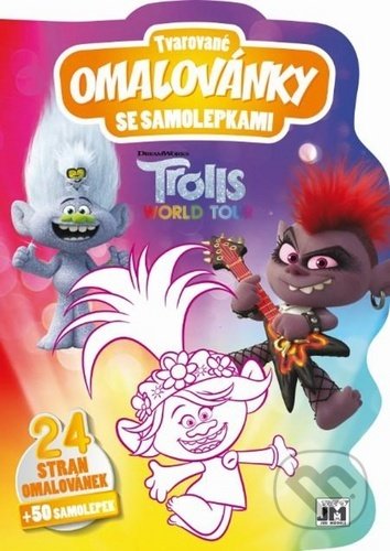 Kniha: Tvarované omalovánky se samolepkami: Trollové 2 (Jiří Models). Jiří Models, 2020 Kniha: Tvarované omalovánky se samolepkami: Trollové 2 (Jiří Models). Jiří Models, 2020