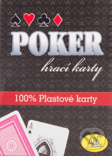Spoločenská hra: Poker (hrací karty) červené (Albi). Albi, 2010 Spoločenská hra: Poker (hrací karty) červené (Albi). Albi, 2010