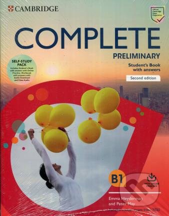 Kniha: Complete Preliminary Self Study Pack: SB w Answers w Online Practice and WB w Answers w Audio Download and Class Audio (Emma Heyderman a Peter May). Cambridge University Press, 2019 Kniha: Complete Preliminary Self Study Pack: SB w Answers w Online Practice and WB w Answers w Audio Download and Class Audio (Emma Heyderman a Peter May). Cambridge University Press, 2019
