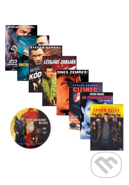 Film: Steven Seagal (kolekcia 8 DVD) + disk Zem krvavého slnka (Hollywood) (DVD). Hollywood, 2020 Film: Steven Seagal (kolekcia 8 DVD) + disk Zem krvavého slnka (Hollywood) (DVD). Hollywood, 2020