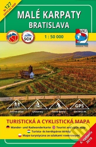 Malé Karpaty Bratislava 1 : 50 000 (VKÚ Harmanec). VKÚ Harmanec, 2020 Malé Karpaty Bratislava 1 : 50 000 (VKÚ Harmanec). VKÚ Harmanec, 2020