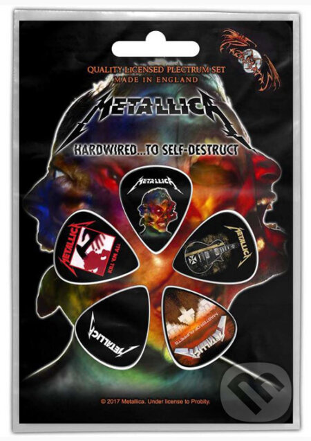 Gitarové trsátka Metallica: Hardwired To Self set 5 kusov (Metallica). Metallica, 2018 Gitarové trsátka Metallica: Hardwired To Self set 5 kusov (Metallica). Metallica, 2018