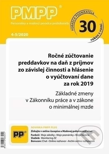 Personálny a mzdový poradca podnikateľa 4-5/2020 (Poradca podnikateľa). Poradca podnikateľa, 2020 Personálny a mzdový poradca podnikateľa 4-5/2020 (Poradca podnikateľa). Poradca podnikateľa, 2020