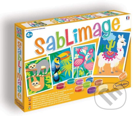 Spoločenská hra: Sablimage - pieskové obrázky Zvieratká z Ameriky (SentoSphére). SentoSphére, 2020 Spoločenská hra: Sablimage - pieskové obrázky Zvieratká z Ameriky (SentoSphére). SentoSphére, 2020