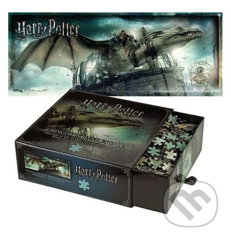 Puzzle: Puzzle Harry Potter: Útěk z Gringottovy banky (Noble Collection). Noble Collection, 2023 Puzzle: Puzzle Harry Potter: Útěk z Gringottovy banky (Noble Collection). Noble Collection, 2023
