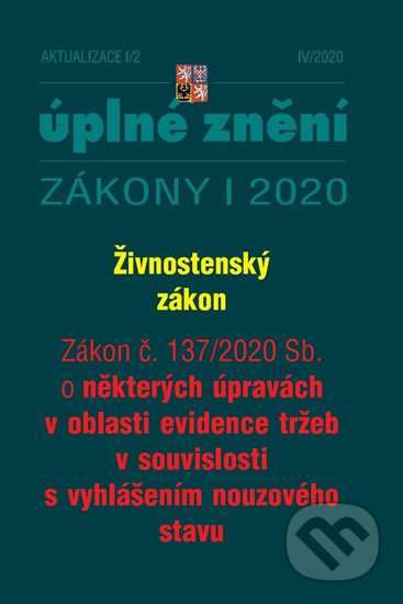 Aktualizace I/2 (Poradce s.r.o.). Poradce s.r.o., 2020 Aktualizace I/2 (Poradce s.r.o.). Poradce s.r.o., 2020