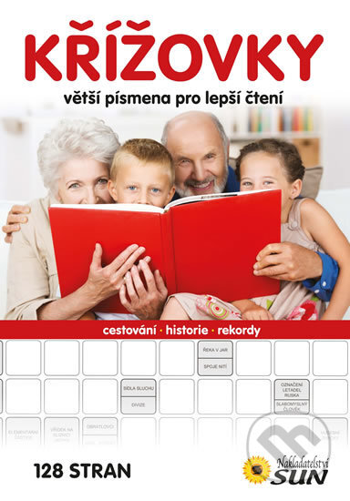 Kniha: Křížovky větší písmena pro lepší čtení (SUN). SUN, 2015 Kniha: Křížovky větší písmena pro lepší čtení (SUN). SUN, 2015