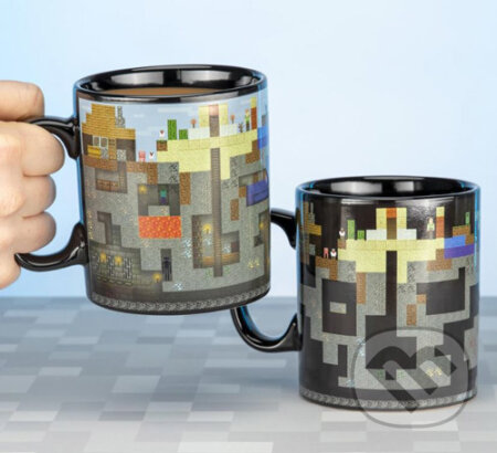 Čierny meniaci sa keramický hrnček Minecraft: XL (). , 2020 Čierny meniaci sa keramický hrnček Minecraft: XL (). , 2020