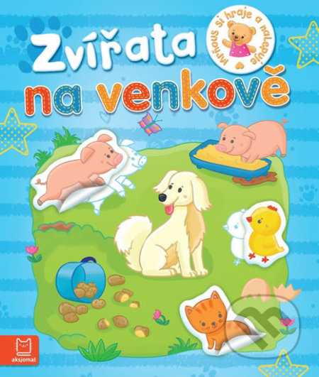 Kniha: Zvířata na venkově - Mrňous si hraje a nalepuje (Agnieszka Bator a Piotr Brydak). Aksjomat, 2020 Kniha: Zvířata na venkově - Mrňous si hraje a nalepuje (Agnieszka Bator a Piotr Brydak). Aksjomat, 2020