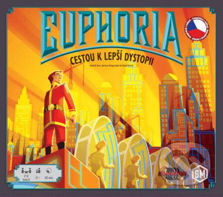 Spoločenská hra: Euphoria CZ (Jamey Stegmaier a Alan Stone). ADC BF, 2020 Spoločenská hra: Euphoria CZ (Jamey Stegmaier a Alan Stone). ADC BF, 2020