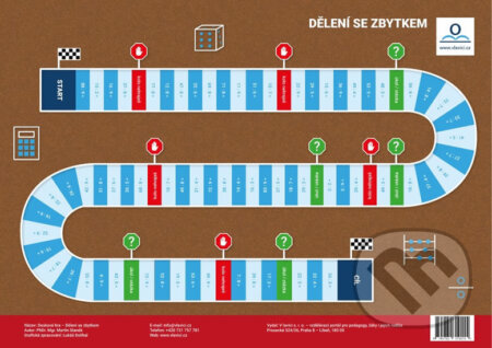 Spoločenská hra: Dělení se zbytkem: Desková didaktická hra (Martin Staněk). V lavici, 2020 Spoločenská hra: Dělení se zbytkem: Desková didaktická hra (Martin Staněk). V lavici, 2020
