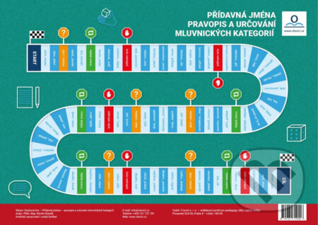Společenská hra: Přídavná jména: Desková didaktická hra (Martin Staněk). V lavici, 2020 Společenská hra: Přídavná jména: Desková didaktická hra (Martin Staněk). V lavici, 2020