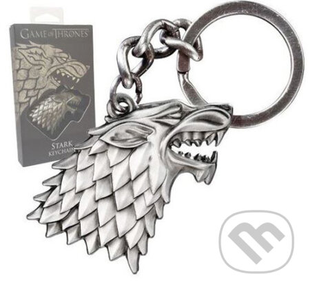 Kovová kľúčenka Game Of Thrones: 3D erb Stark v darčekovej krabičke (). , 2020 Kovová kľúčenka Game Of Thrones: 3D erb Stark v darčekovej krabičke (). , 2020