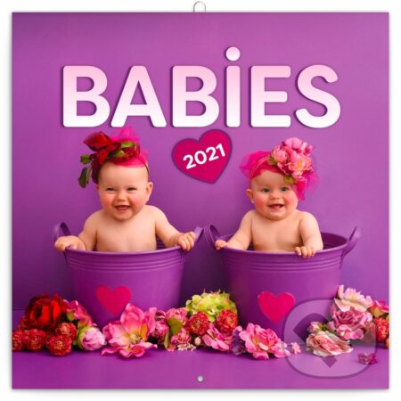 Poznámkový nástěnný kalendář Babies 2021 - Věra Zlevorová, Presco Group, 2020