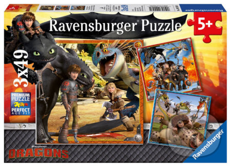 Puzzle: Jak vycvičit draka (Ravensburger). Ravensburger, 2020 Puzzle: Jak vycvičit draka (Ravensburger). Ravensburger, 2020