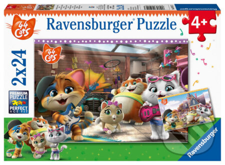 Puzzle: Kočičí kapela (Ravensburger). Ravensburger, 2020 Puzzle: Kočičí kapela (Ravensburger). Ravensburger, 2020