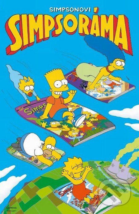 Kniha: Simpsonovi: Simpsoráma (Matt Groening a kolektiv). Crew, 2009 Kniha: Simpsonovi: Simpsoráma (Matt Groening a kolektiv). Crew, 2009